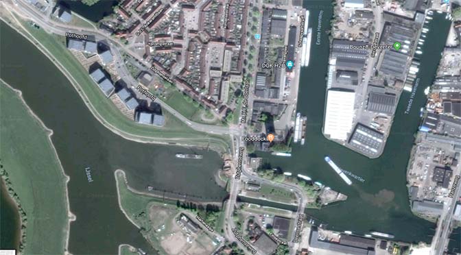 Binnenvaart voorlopig nog vast in haven Deventer