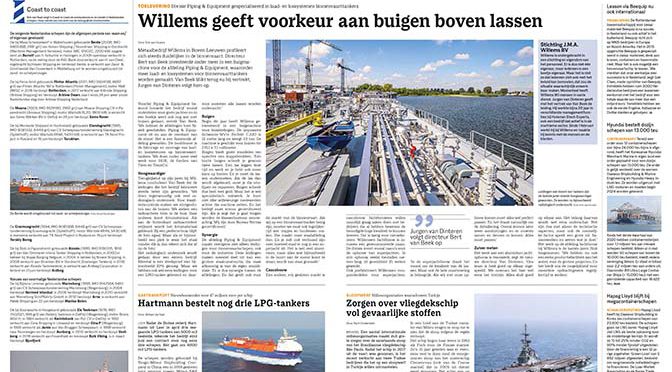 Aqualink-lid Willems in Weekblad Schuttevaer