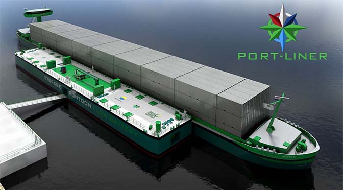 PortLiner bouwt twee 135 meter schepen met flowbatterij